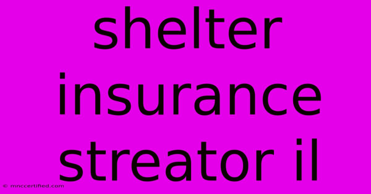 Shelter Insurance Streator Il