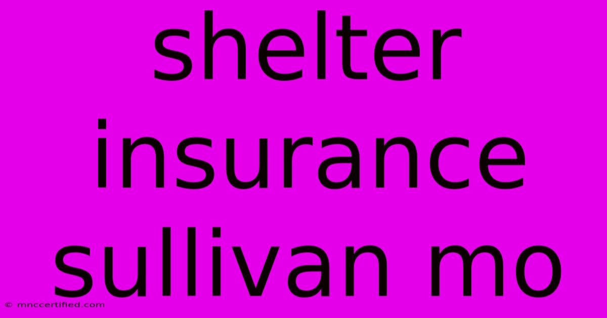 Shelter Insurance Sullivan Mo