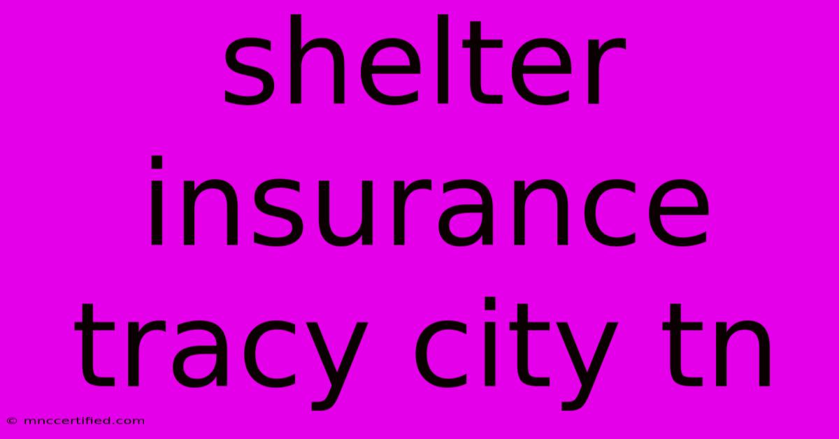 Shelter Insurance Tracy City Tn