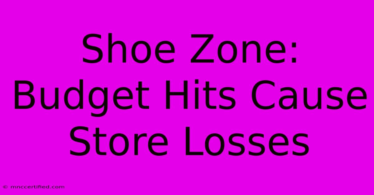 Shoe Zone: Budget Hits Cause Store Losses