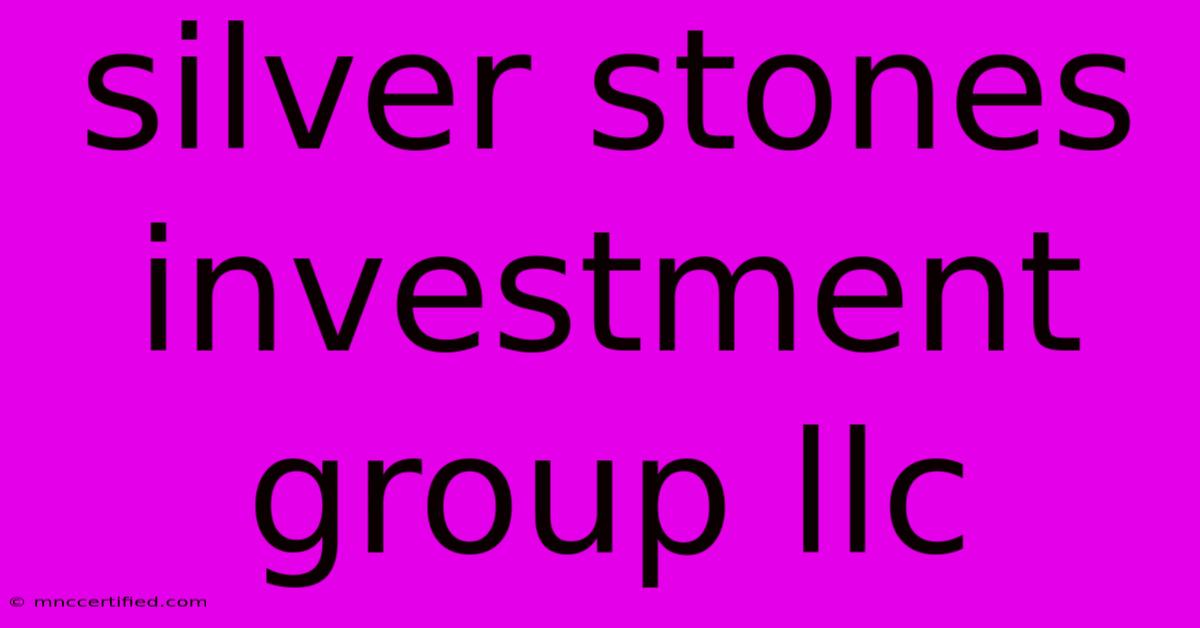 Silver Stones Investment Group Llc