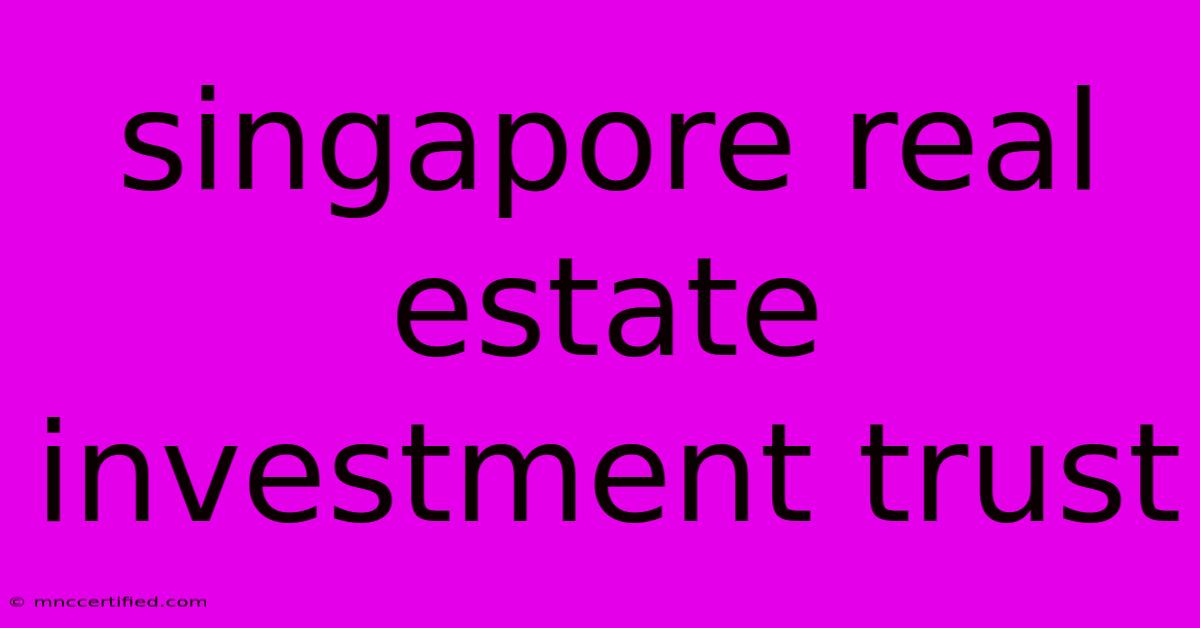 Singapore Real Estate Investment Trust