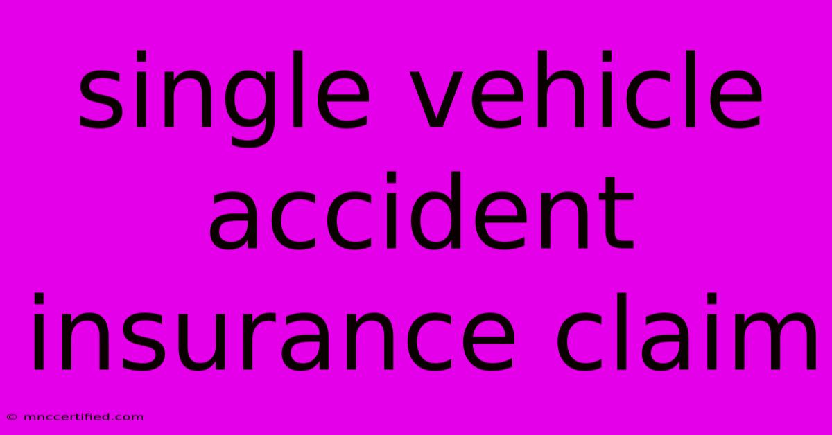 Single Vehicle Accident Insurance Claim