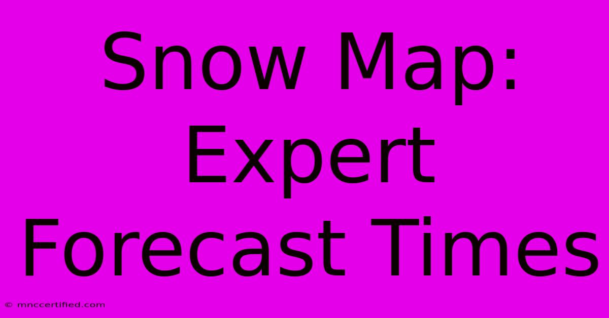 Snow Map: Expert Forecast Times