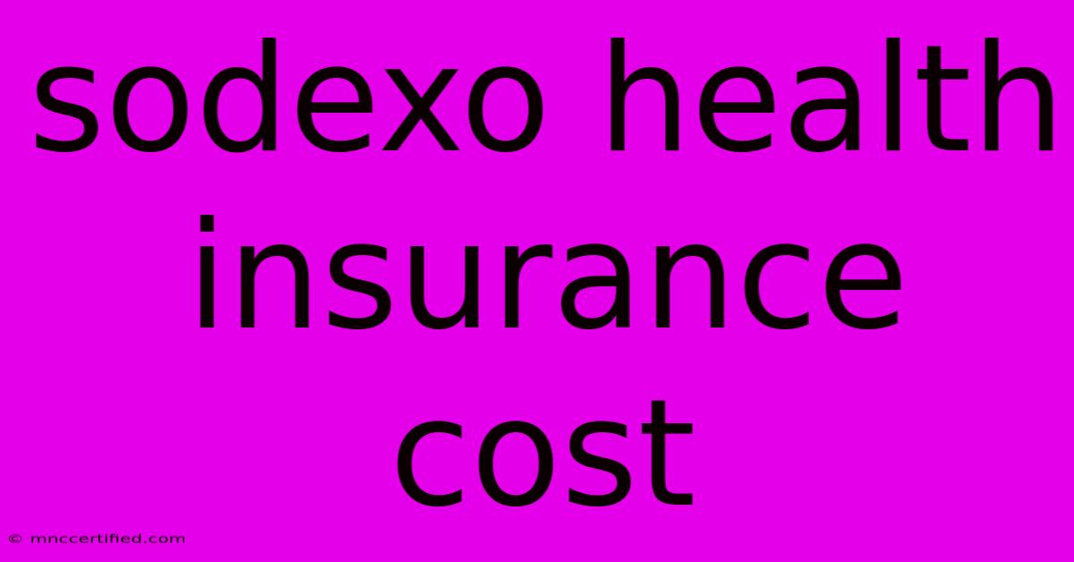 Sodexo Health Insurance Cost