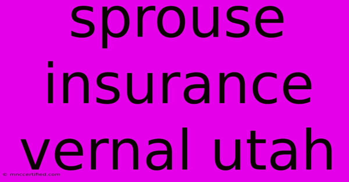 Sprouse Insurance Vernal Utah