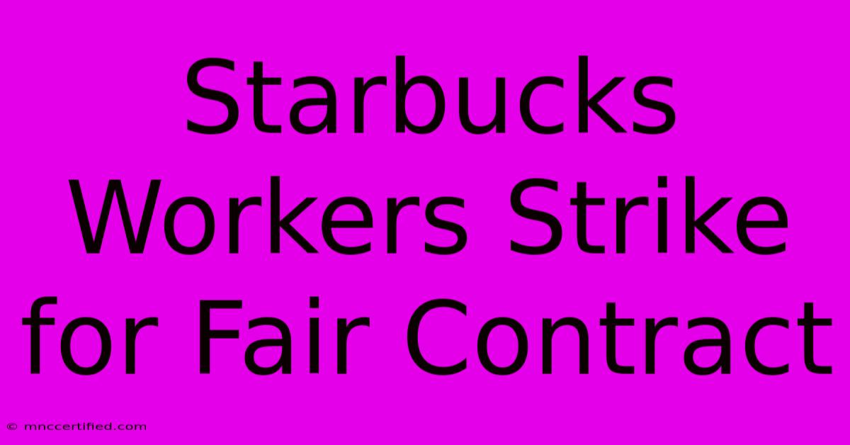 Starbucks Workers Strike For Fair Contract