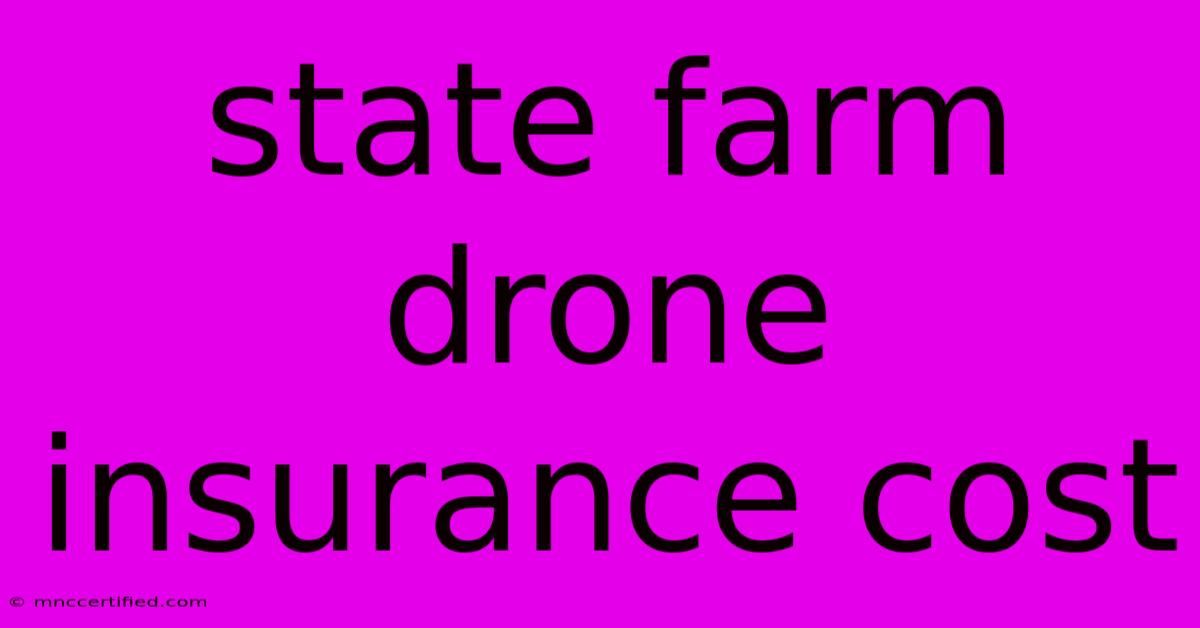 State Farm Drone Insurance Cost