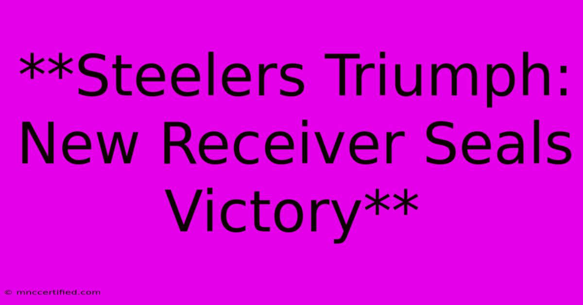 **Steelers Triumph: New Receiver Seals Victory**