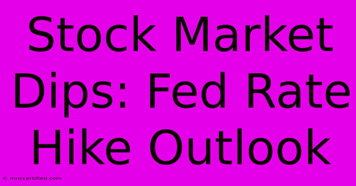 Stock Market Dips: Fed Rate Hike Outlook