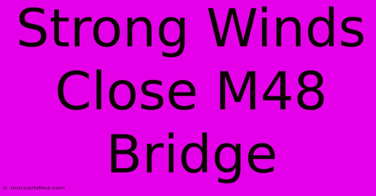 Strong Winds Close M48 Bridge