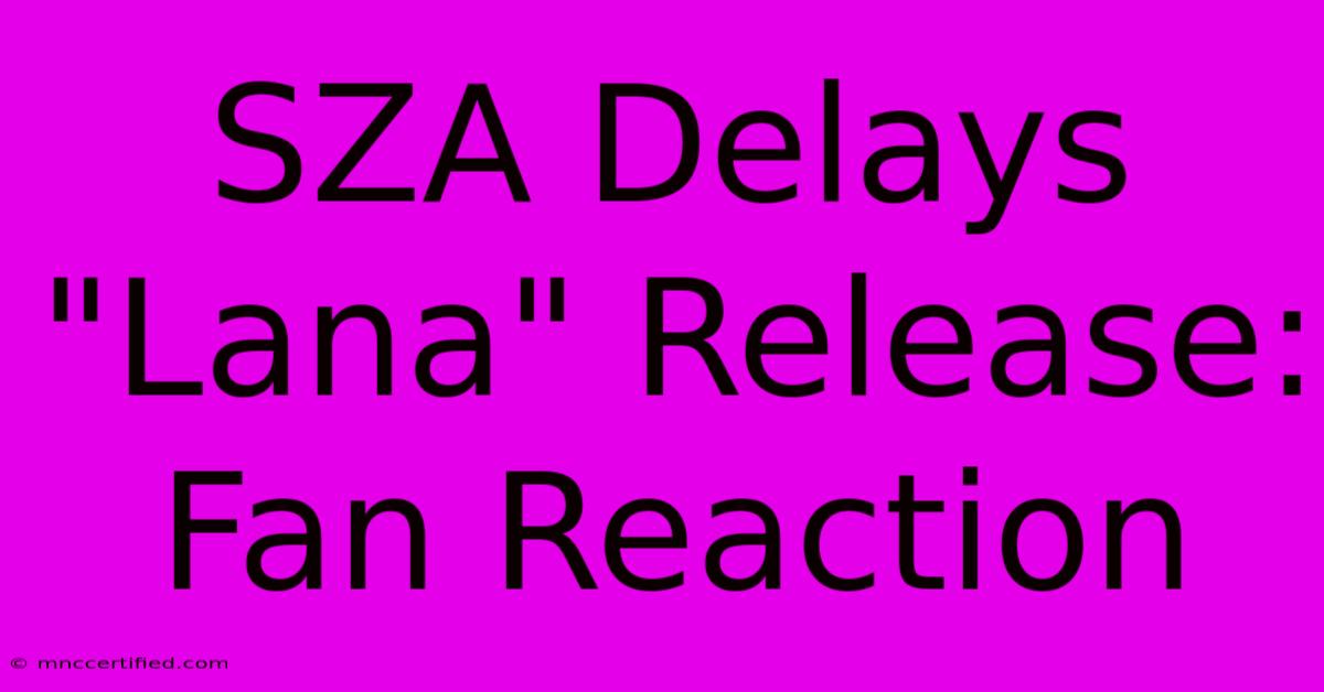 SZA Delays 