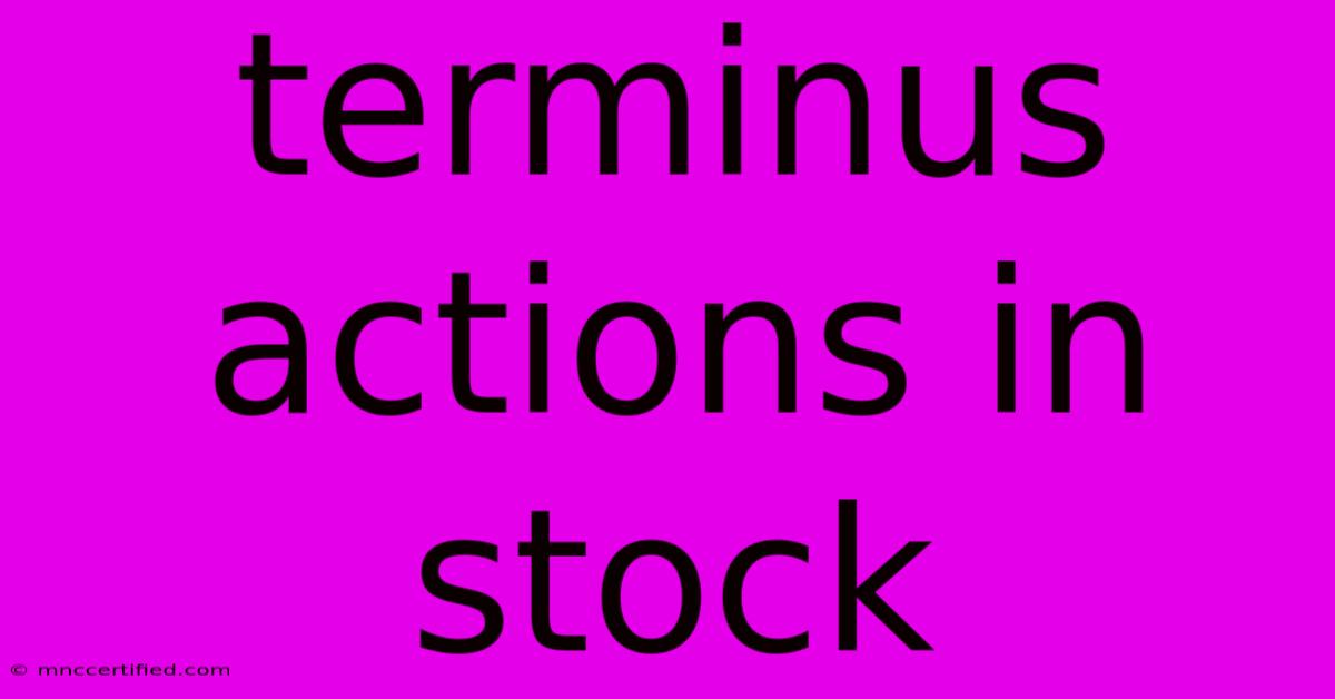 Terminus Actions In Stock