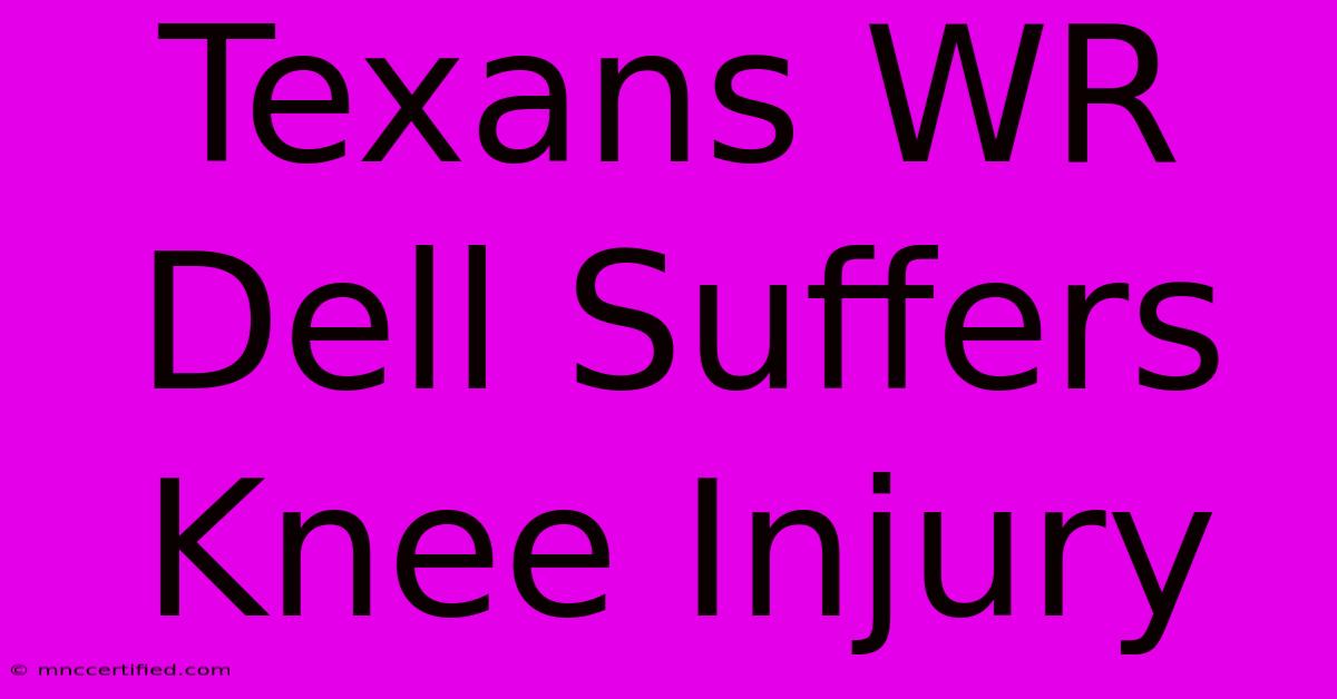 Texans WR Dell Suffers Knee Injury