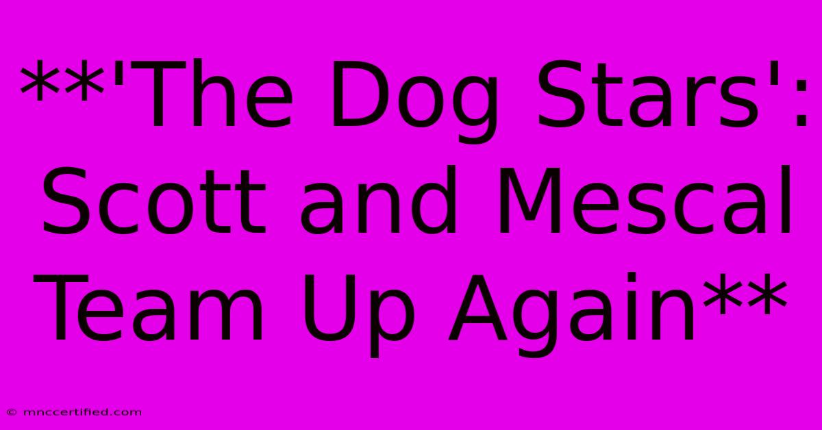 **'The Dog Stars': Scott And Mescal Team Up Again**