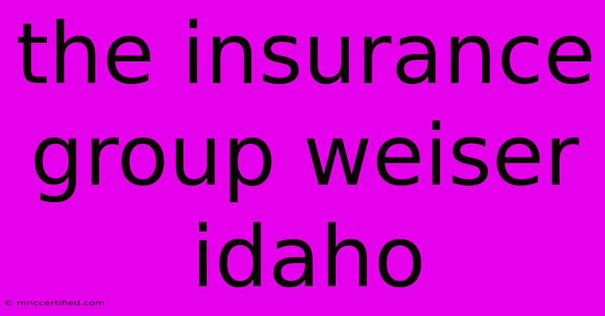 The Insurance Group Weiser Idaho