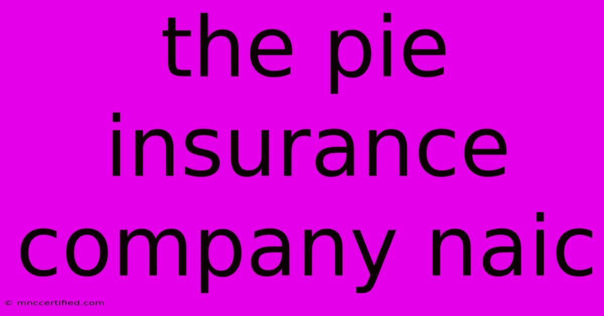 The Pie Insurance Company Naic