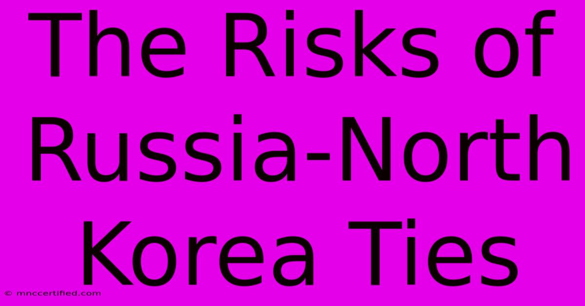 The Risks Of Russia-North Korea Ties