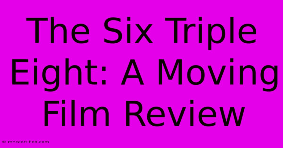 The Six Triple Eight: A Moving Film Review