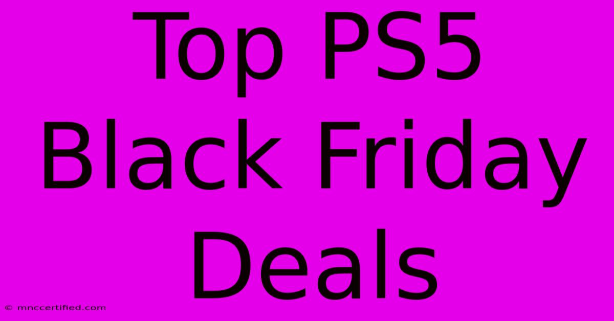 Top PS5 Black Friday Deals 