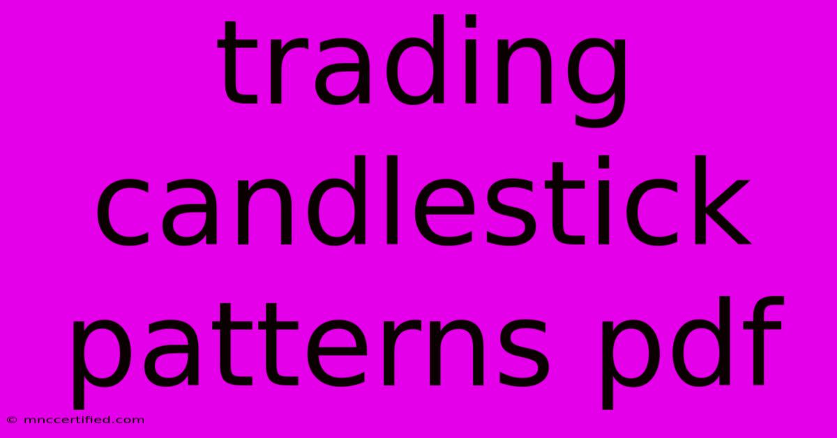 Trading Candlestick Patterns Pdf