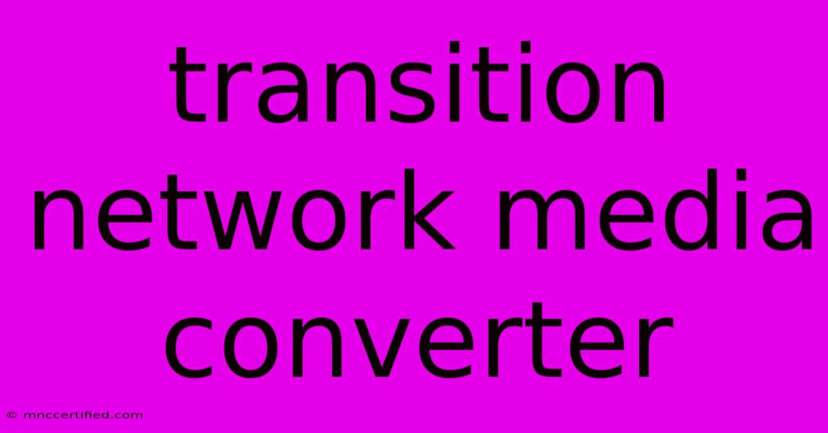 Transition Network Media Converter