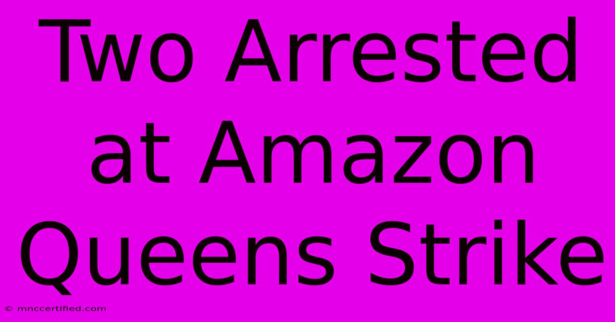 Two Arrested At Amazon Queens Strike