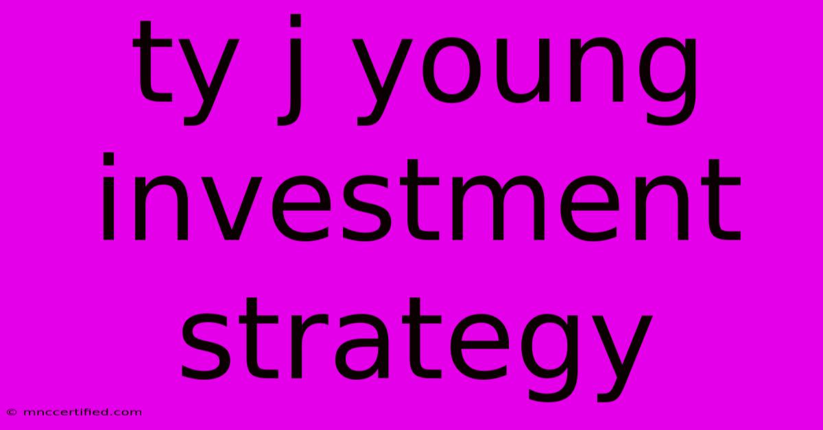 Ty J Young Investment Strategy