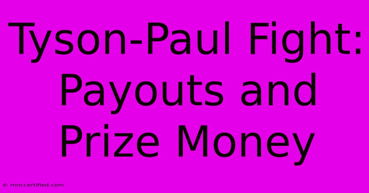 Tyson-Paul Fight: Payouts And Prize Money