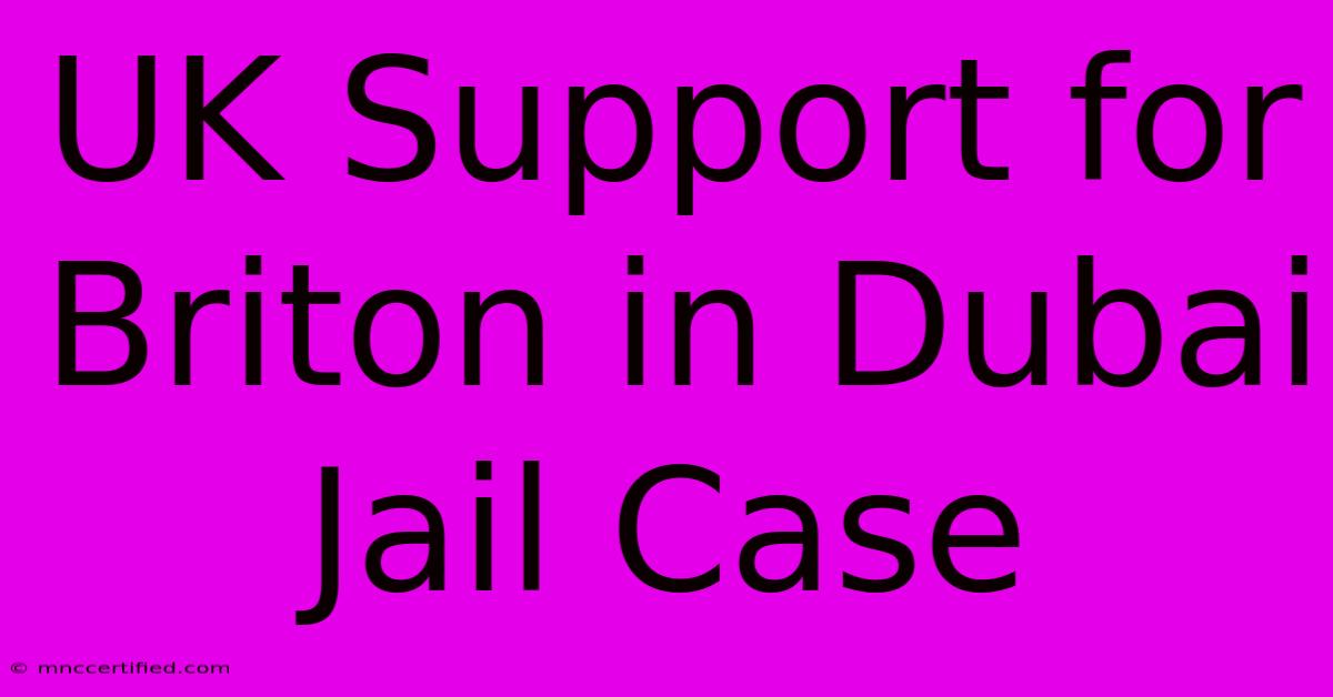 UK Support For Briton In Dubai Jail Case