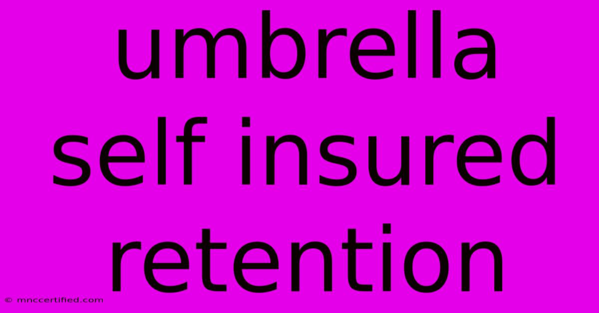 Umbrella Self Insured Retention