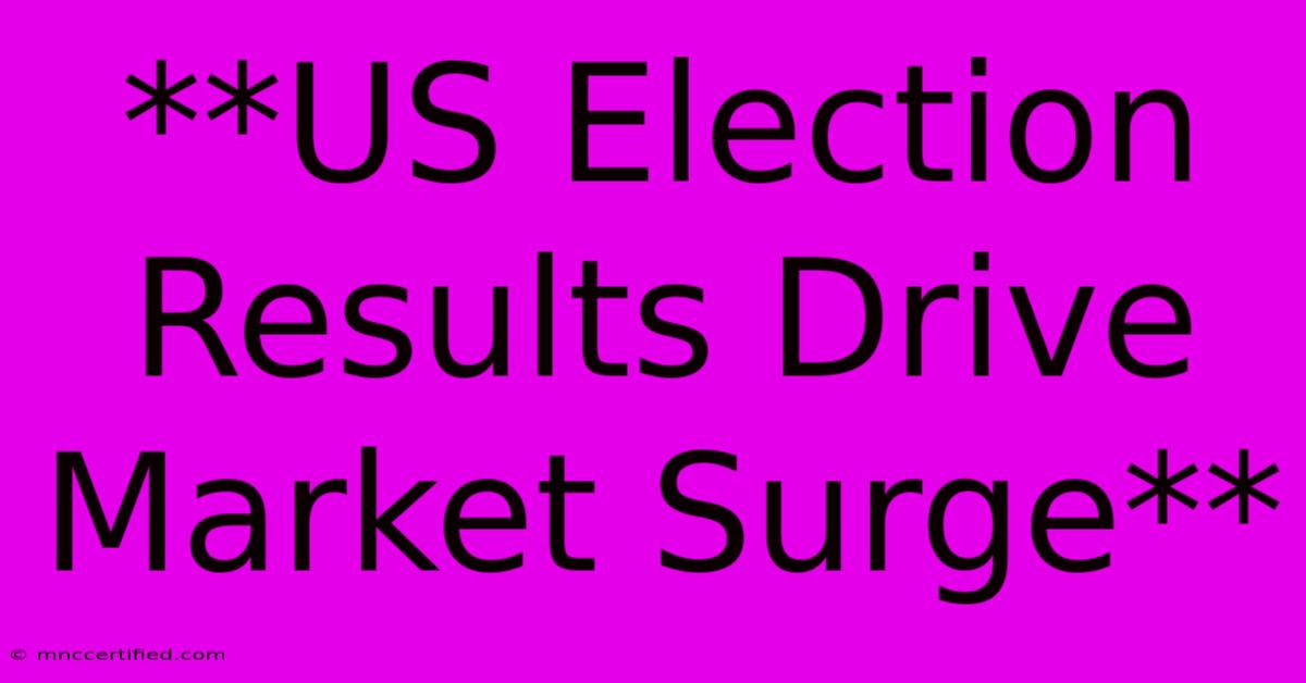 **US Election Results Drive Market Surge** 