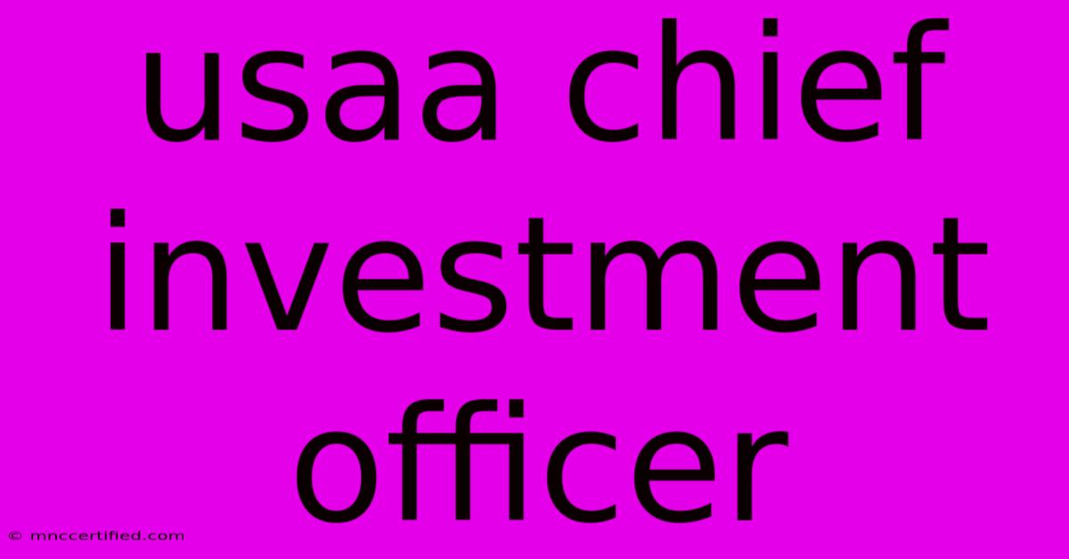 Usaa Chief Investment Officer