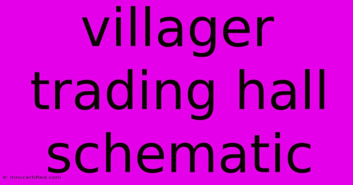 Villager Trading Hall Schematic