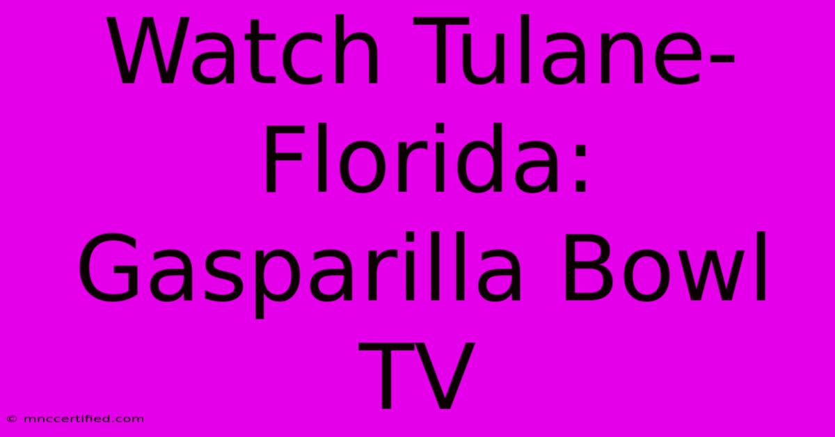 Watch Tulane-Florida: Gasparilla Bowl TV