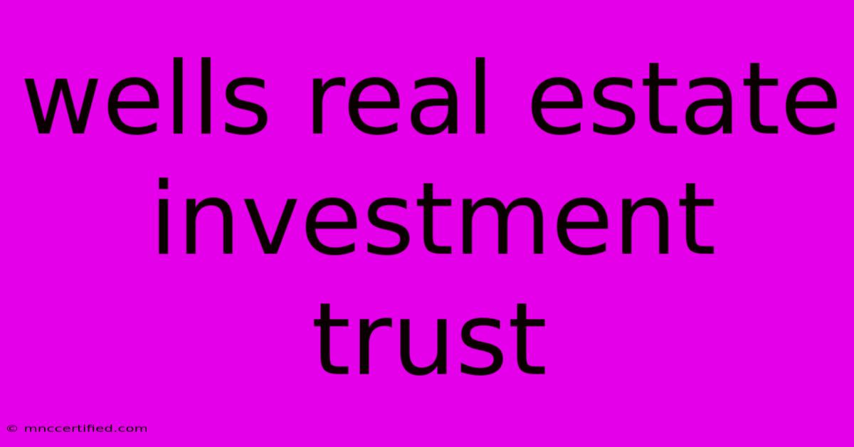 Wells Real Estate Investment Trust