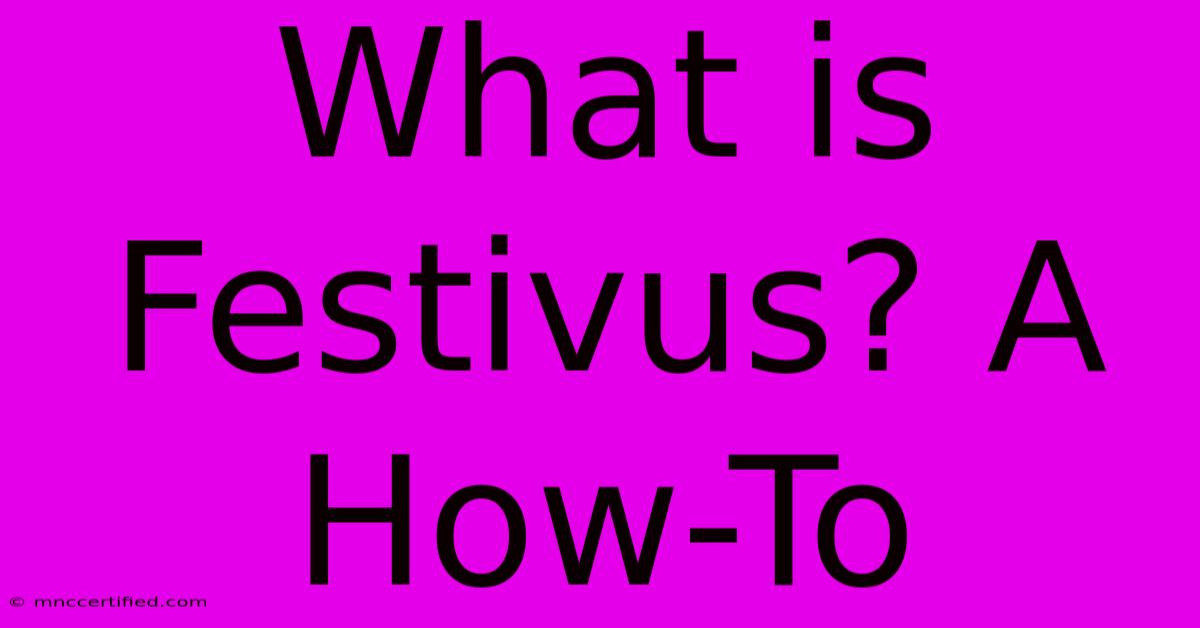 What Is Festivus? A How-To