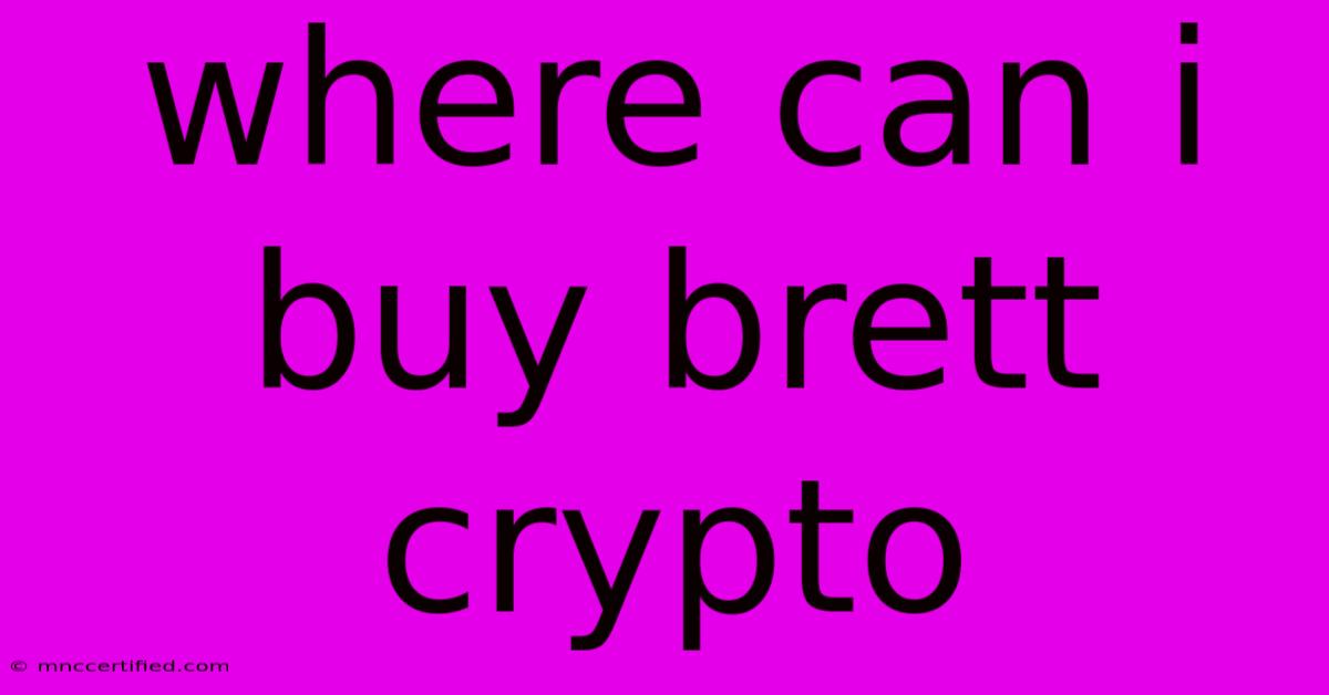 Where Can I Buy Brett Crypto