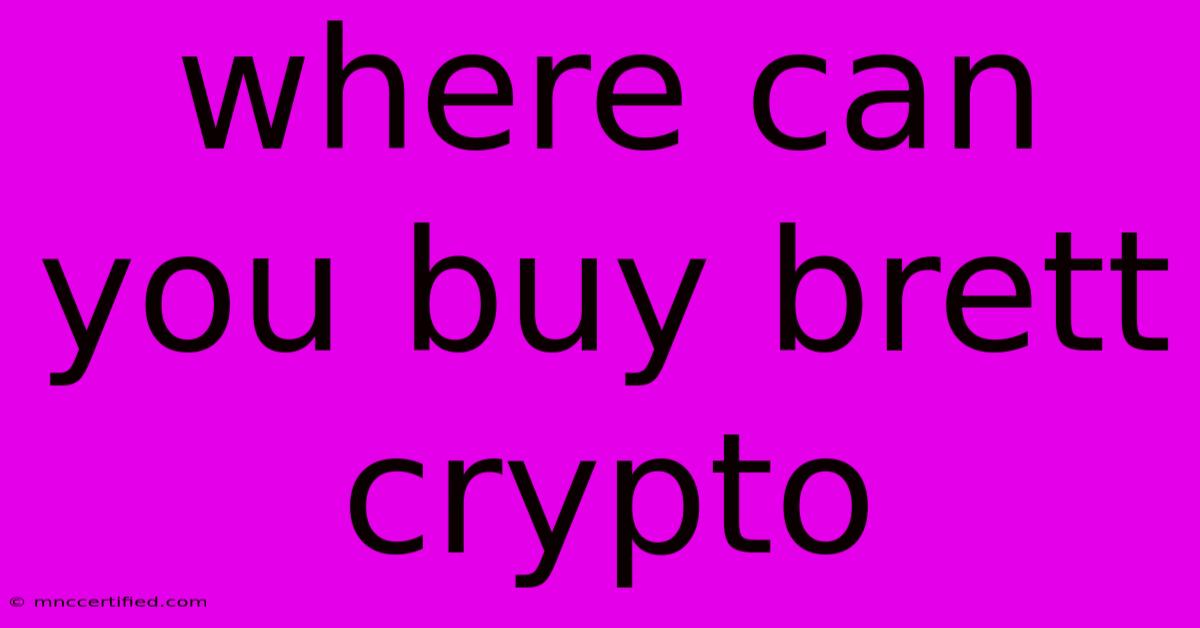 Where Can You Buy Brett Crypto