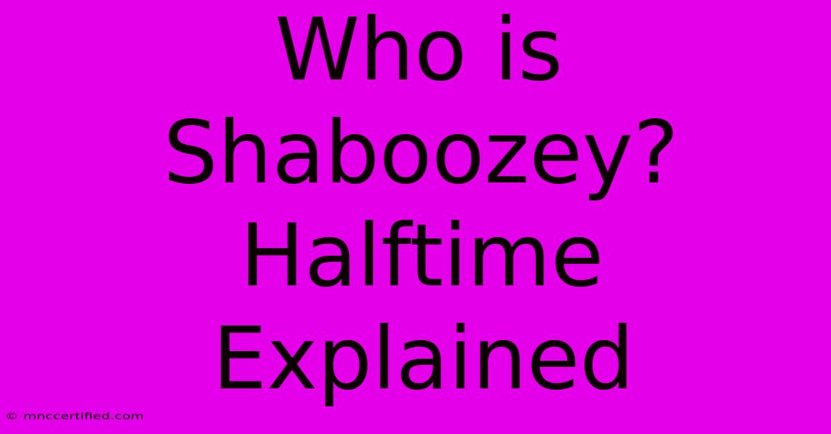 Who Is Shaboozey? Halftime Explained