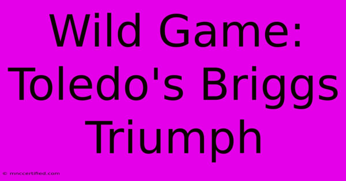 Wild Game: Toledo's Briggs Triumph