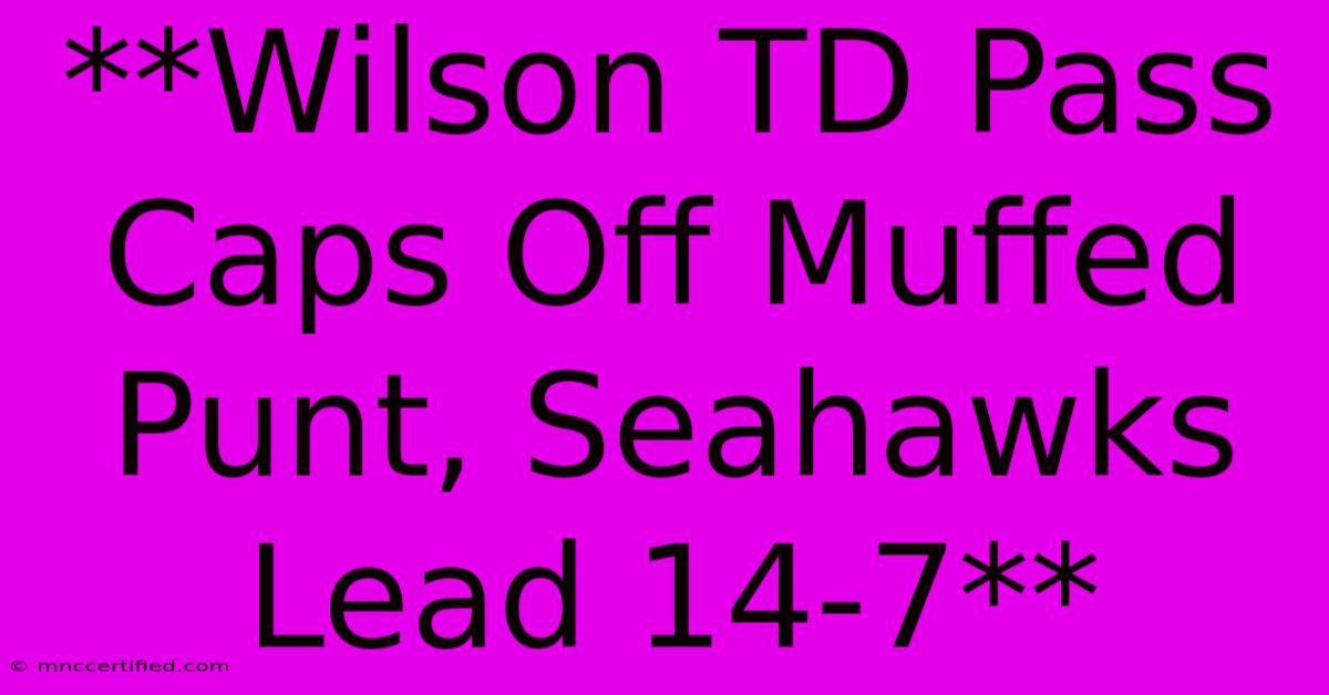 **Wilson TD Pass Caps Off Muffed Punt, Seahawks Lead 14-7**