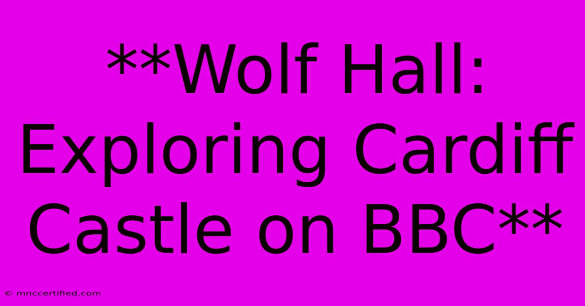 **Wolf Hall: Exploring Cardiff Castle On BBC**