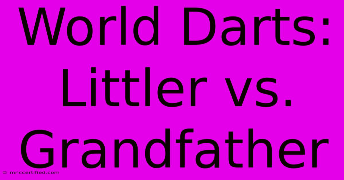 World Darts: Littler Vs. Grandfather