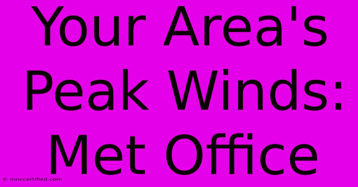 Your Area's Peak Winds: Met Office