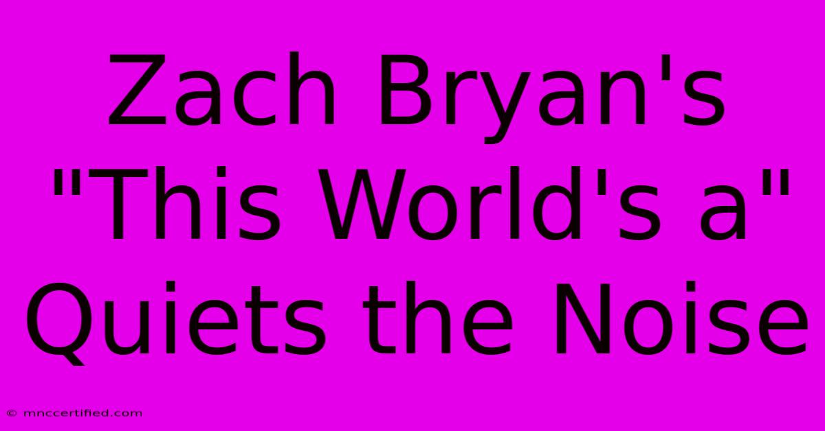 Zach Bryan's 