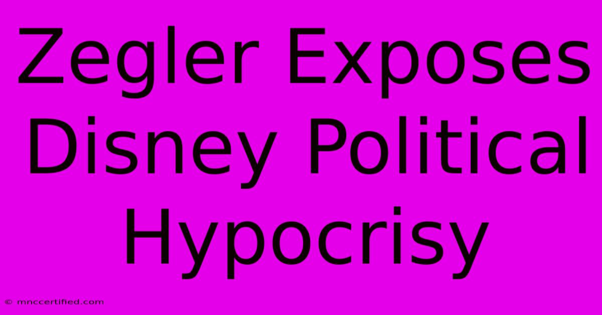 Zegler Exposes Disney Political Hypocrisy