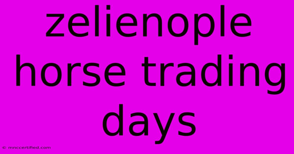 Zelienople Horse Trading Days