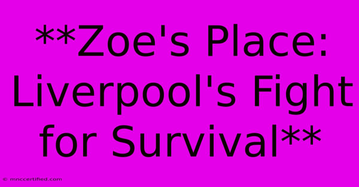 **Zoe's Place: Liverpool's Fight For Survival**